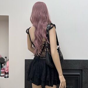 White Fox Boutique Black Lace Mini Dress